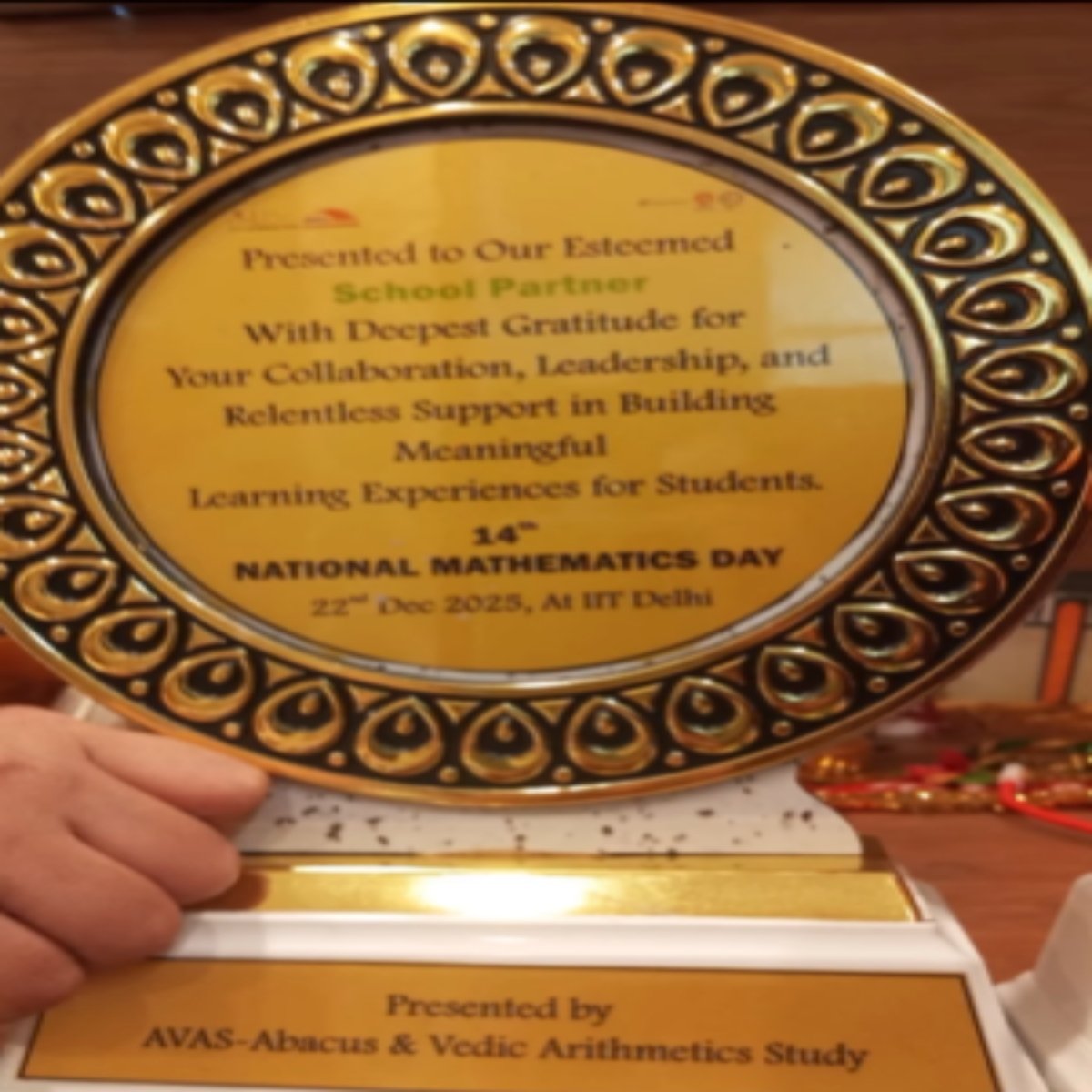 Awards won on National Mathematics Day at IIT New Delhi 2025-26